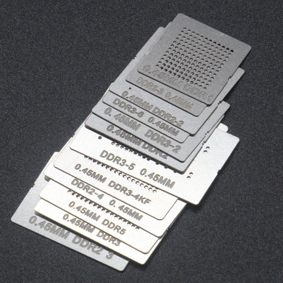 12 шт./лот полный комплект трафарета для реболлинга BGA выделенный DDR DDR2 2 3 DDR3