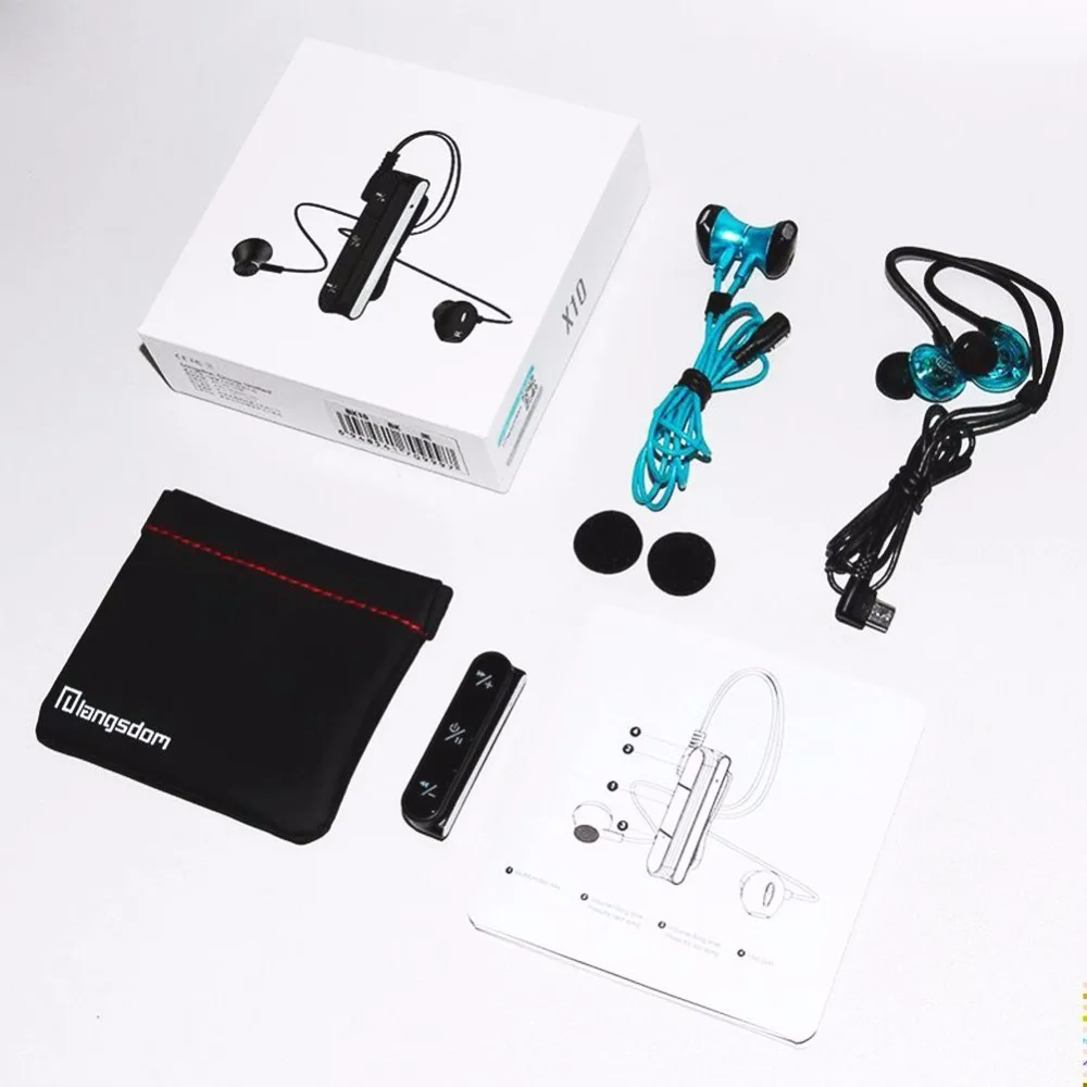 Langsdom металлические Bluetooth Спортивные Беспроводные наушники BX10 игровая гарнитура