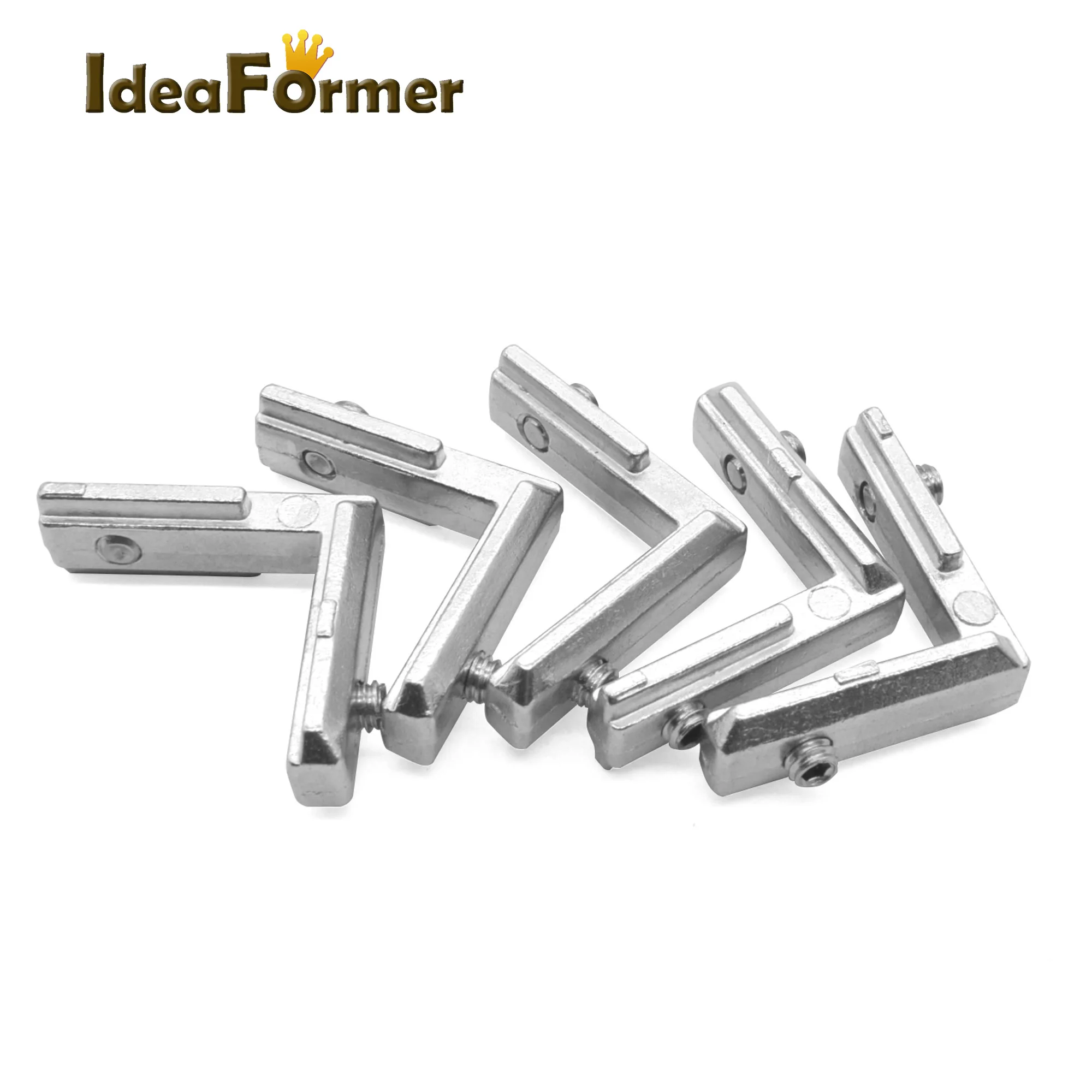 

5/10pcs T-Slot L-Shape Profile Internal Corner Joint Bracket Connector with m4 screw for 2020 Series Aluminum Extrusion Profile.