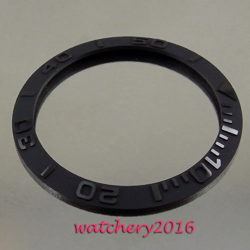 38 мм Новый высокого качества матовый черный керамический Безель Вставить часы