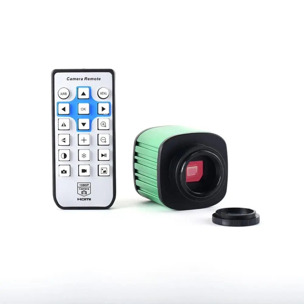 Зеленый 16 МП промышленная камера Full HD 1080p HDMI USB цифровой электронный микроскоп камера для пайки телефона Ремонт печатной платы - Цвет: Зеленый