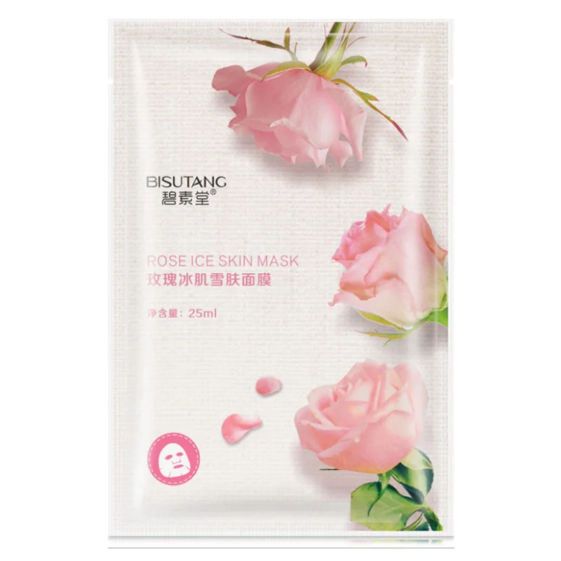 Rose 02 Растительная маска для лица, глубокое увлажнение, контроль жирности, увлажняющая маска, отбеливающая, против старения, обернутая, средство для ухода за кожей лица - Цвет: Rose 02