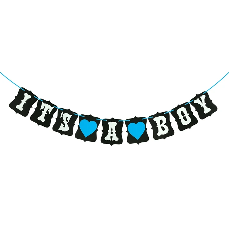 LAPHIL Oh Baby therms a Boy фольгированный воздушный шар, баннер для детского душа, синие латексные воздушные шары, украшения для детского душа, вечерние принадлежности - Цвет: Boy banner 2