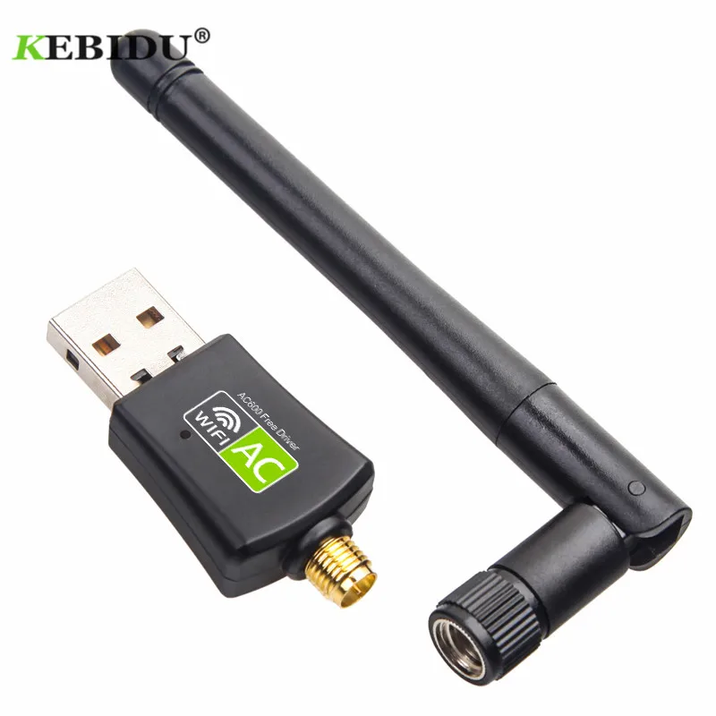 Двухдиапазонный адаптер Kebidu 600 Мбит/с 2 4 ГГц + 5 USB WiFi Wi Fi антенна Wifi донгл приемник
