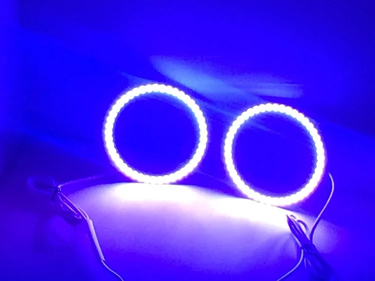 Для Ford Explorer 2011 2012 2013 2014 2015 2016 RGB светодиодные кольца для Фар halo angel demon eyes с пультом