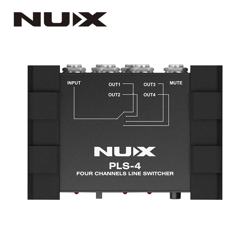 NUX Pro Audio 4 канальный линейный коммутатор с защитой от шумов и 6 устройств более чем