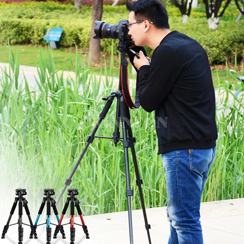 

DHL 10PCS Q111 56 Inch Lightweight Professional Camera Video Aluminum Tripod with Bag