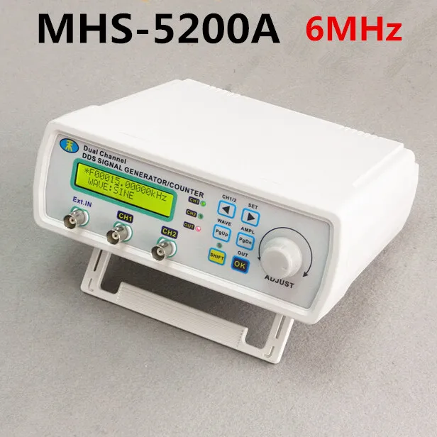 MHS 5200A Высокоточный цифровой DDS двухканальный генератор источника сигналов