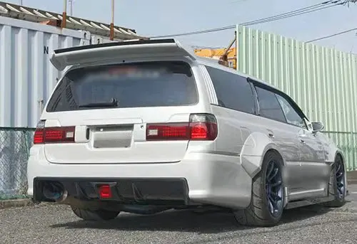Для Nissan Stagea M34 tk-стиль FRP стекловолокно задний бампер диффузор без светильник стекловолокно тюнинг разветвитель комплект автомобильные аксессуары