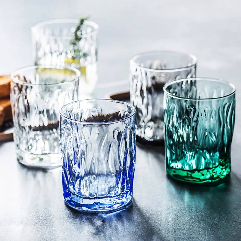 

Nordic creative colored glass cup Lead-free Crystal Cups Large Capacity Beer Wine Glasses Bar Hotel Glassware Engraved Color Cup