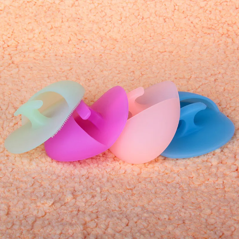 Силиконовая перчатка для макияжа 1 шт. щетка массажа лица щётка очищения с нано