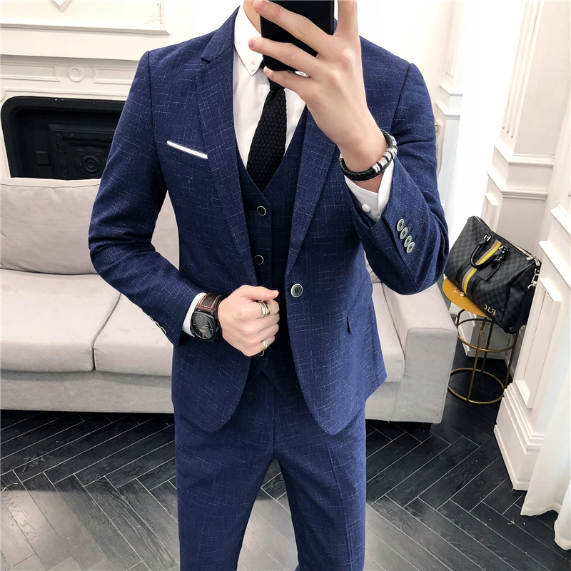 Для мужчин в горошек костюм В Полоску Новинка 2018 самые последние модели брюк Terno