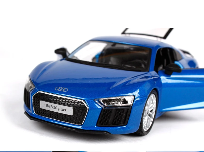 Maisto 1:24 Audi R8 V10 плюс литой модельный автомобиль игрушка для детей Подарки в коробке