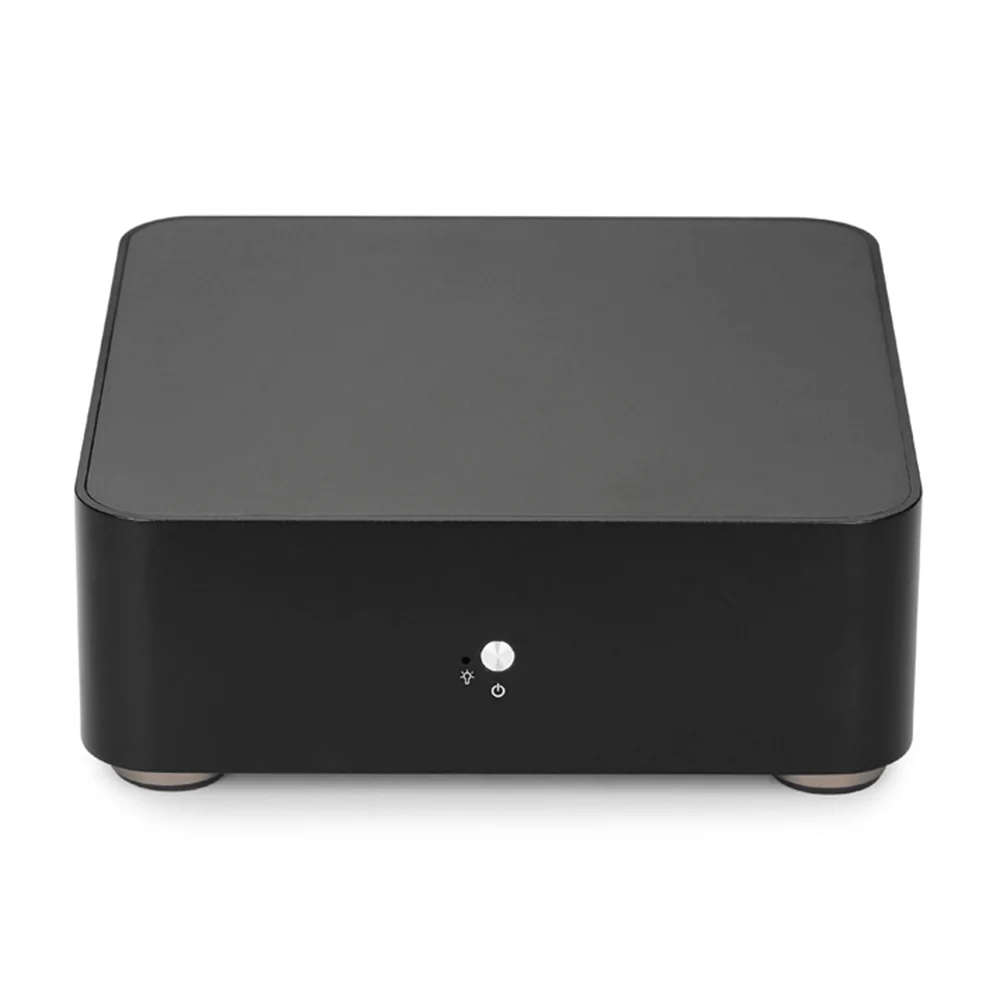 Настольный мини ПК чехол корпус компьютера алюминиевый сплав HTPC Высокое
