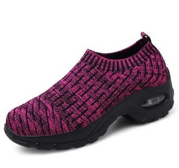 0001 purple JIANBUDAN/дышащие легкие женские кроссовки; Новинка года; обувь для фитнеса с трикотажной сеткой; Повседневная Удобная Обувь для ползания; Размеры 35-42 - Цвет: 0001 purple