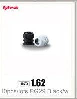 10 шт./лот PG25 черный/белый Пластик нейлоновые Водонепроницаемые кабельные сальники суставов IP68 кабельный разъем для 16-21 мм кабель