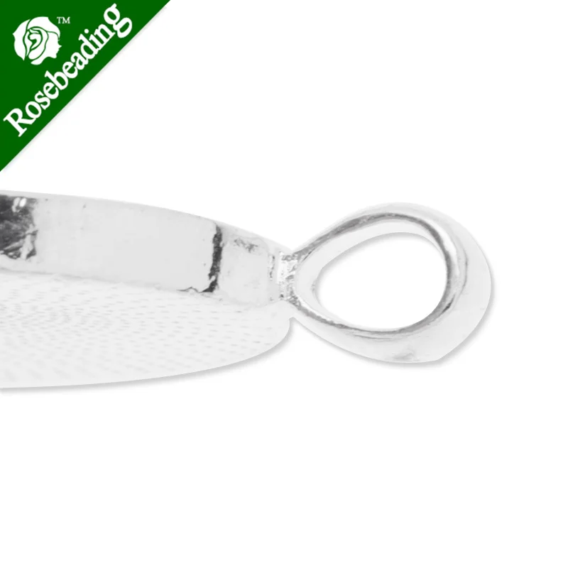 22x30 мм Посеребренная заготовка для подвески сплав цинка не содержит свинца и