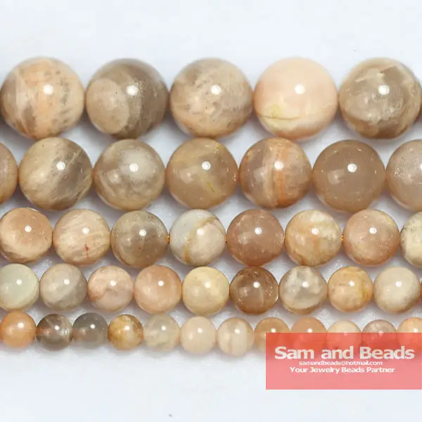 Бесплатная доставка круглые бусины из натурального персикового солнца 16 дюймов