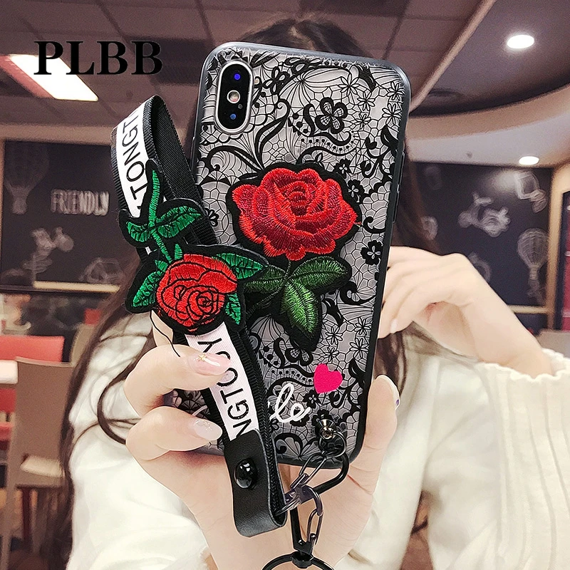 Модный чехол PLBB для девочек iPhone 6 6S Plus 7 8 X жесткие чехлы телефона из поликарбоната
