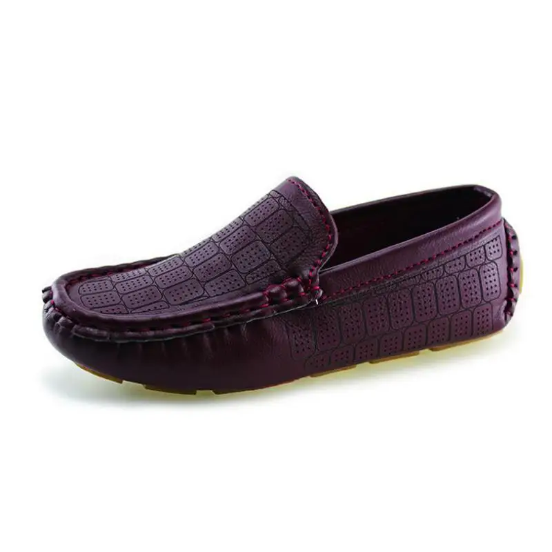JABASIC Brand Girls &amp Boys School Shoes 2018 New Slip-on Loafers Flat Casual Pu Leather Dress Black Schoenen | Детская одежда и