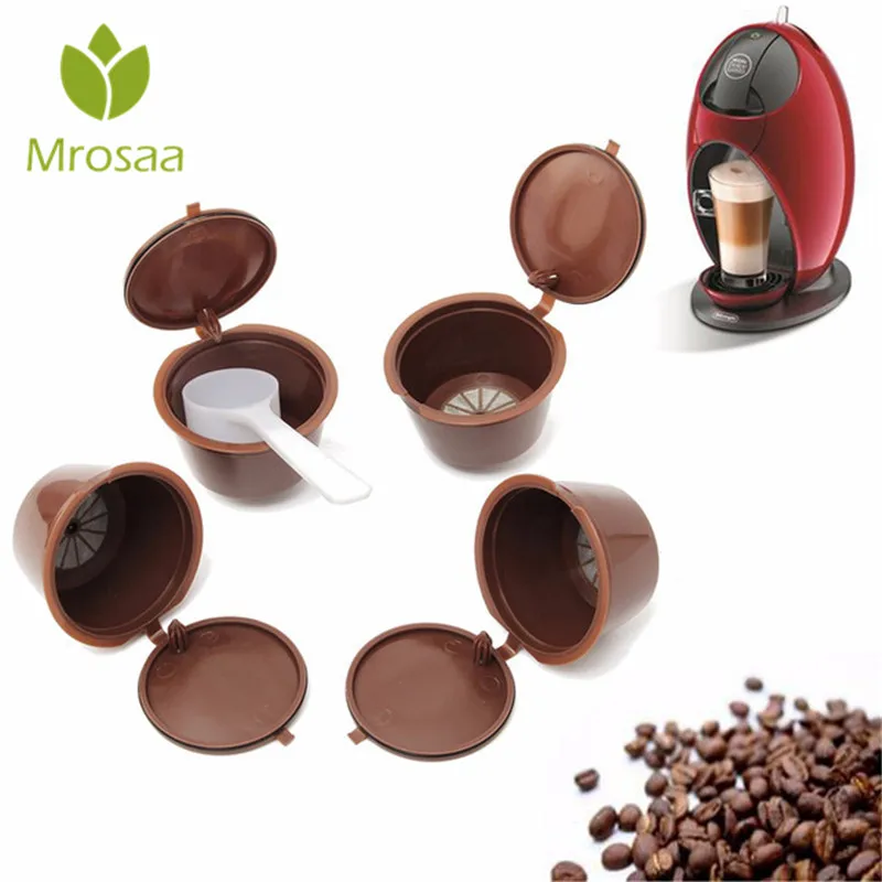 4 шт./компл. Nescafe густо многоразового Кофе капсулы чашки Plsatic многоразовые combinacapsule