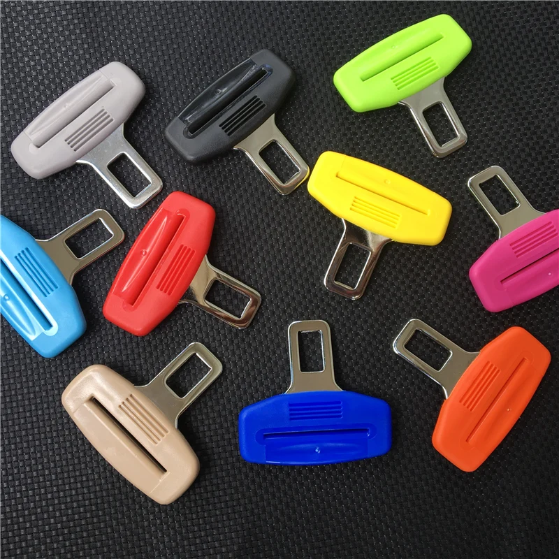 

10 colors Car safety belt clip Car Seat belt buckle Vehicle-mounted Interior Accessories Auto Fastener Clip for BMW Honda Kia