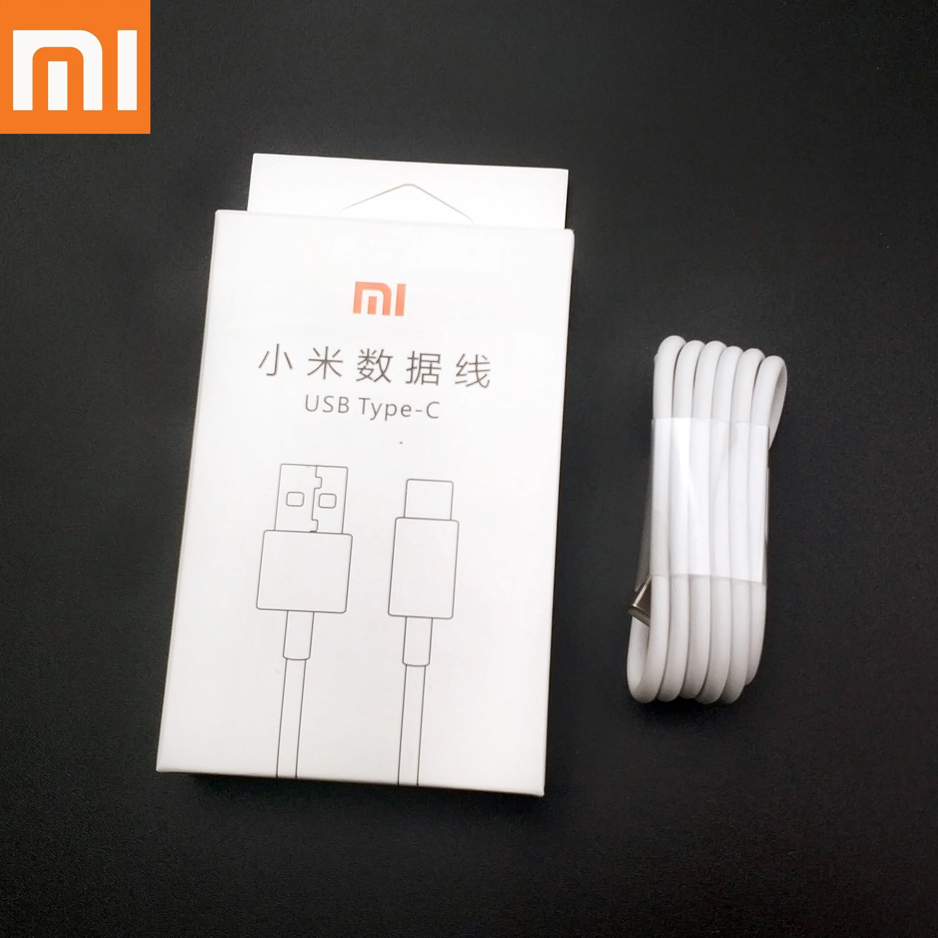 Оригинальный зарядный кабель Xiaomi Mi 9 usb Type-c белый для быстрой зарядки и