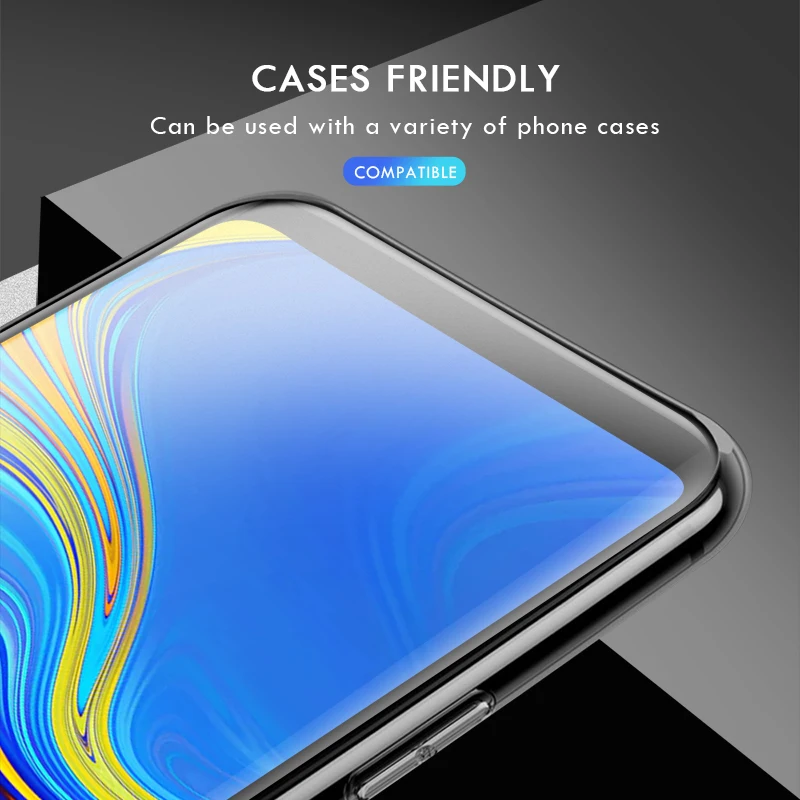 Защитная пленка 0 1 мм для Samsung A9 A8 A7 гелевая Galaxy Plus 2018 3d с гидрогелем задней