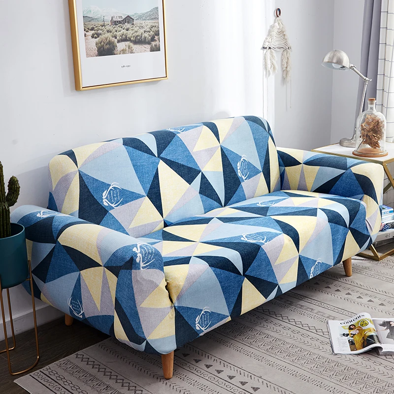 

Modern Geometric Sofa Slipcovers Tight Wrap All-inclusive Slip-resistant Elastic Cubre Sofa Towel Corner Sofa Cover Couch Cover