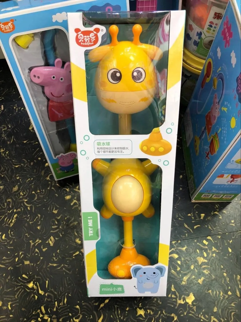 Giraffe Shower Жираф забавная подушка для купания младенцев Ванна игрушки носик Recien Nacido Bebek детская ванная комната складной спрей душ ванна Инструмент - Цвет: Giraffe Shower