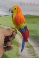 about 15cm simulation colourful parrot bird model home decoration h1053