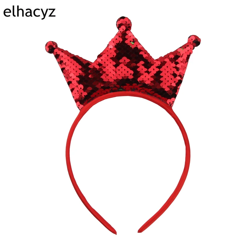 M2 10 шт./лот дети двусторонние пайетки корона диадемы Hairband DIY Бутик Дети жесткое оголовье Grils аксессуары для волос - Цвет: M2