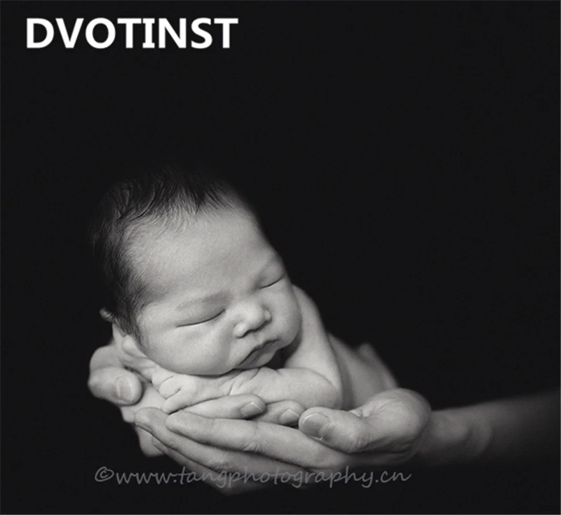 Реквизит для фотосъемки новорожденных Dvotinst однотонный черный фон одеяло