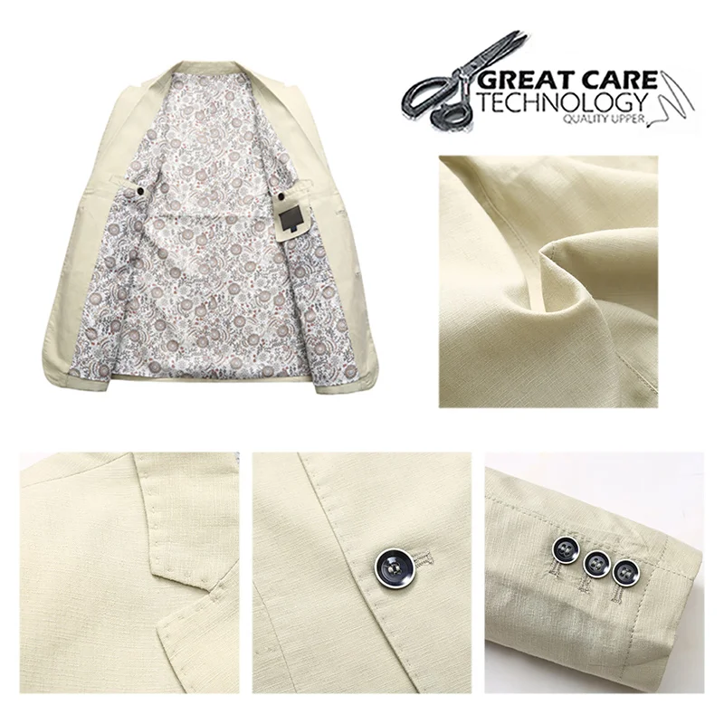 YUNCLOS европейский размер новинка мужской пиджак формальный деловой Блейзер 2