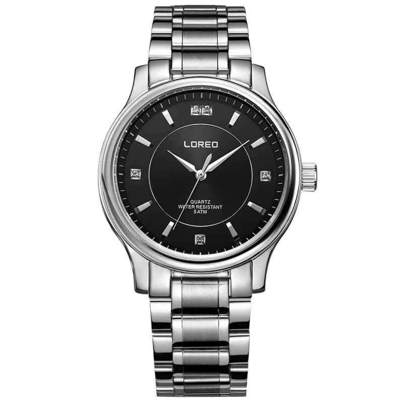 Loreo немецкой технологии сапфировое стекло кварцевые часы механическое движение