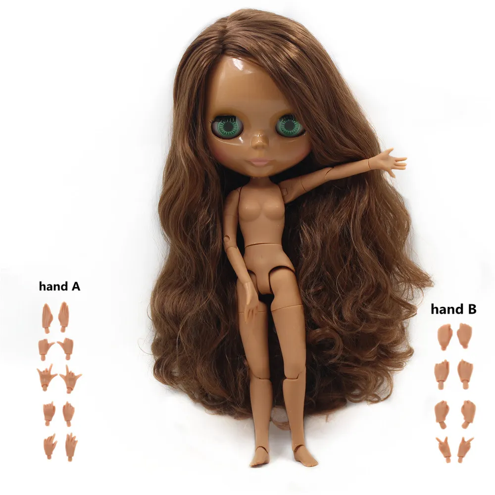 Blyth кукла ледяная 1/6 шарнир тело DIY обнаженные игрушки BJD модные куклы девушка подарок Специальное предложение на продажу с ручной набор A& B - Цвет: 9158Joint