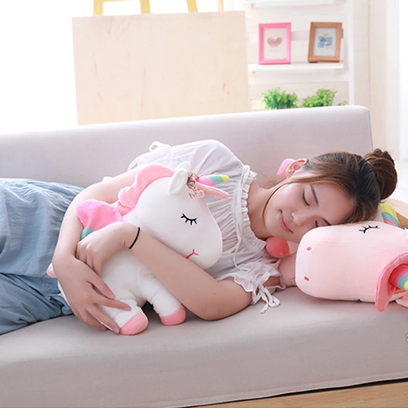 Милая плюшевая игрушка единорог для малышей мягкие животные кукла мягкая лошадь