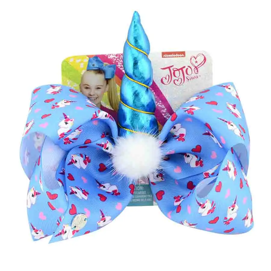 Jojo Siwa аксессуары ручной работы Радуга Звезды Любовь Единорог большой с 8 дюймовой