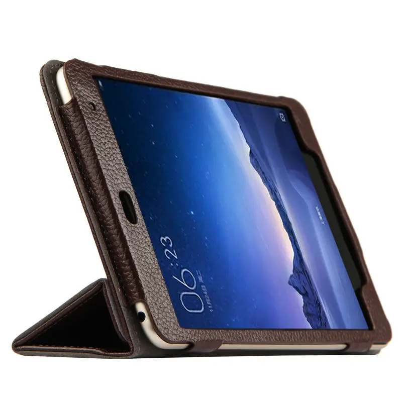 Чехол из воловьей кожи для Xiaomi MiPad 3 защитный умный чехол натуральной планшетный