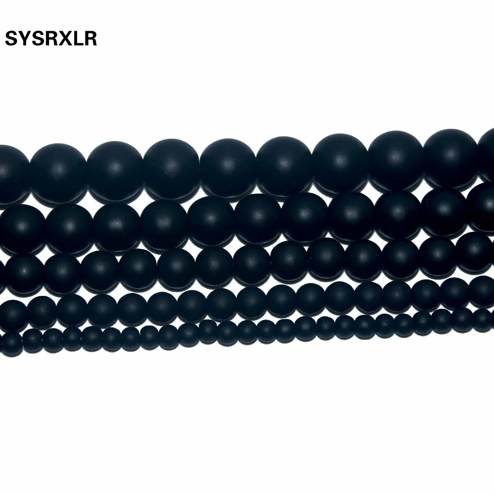 Бусины Из Натурального оникса 15 дюймов нить 4/ 6/ 8/10/12 мм|stone beads|natural stone beadsnatural beads