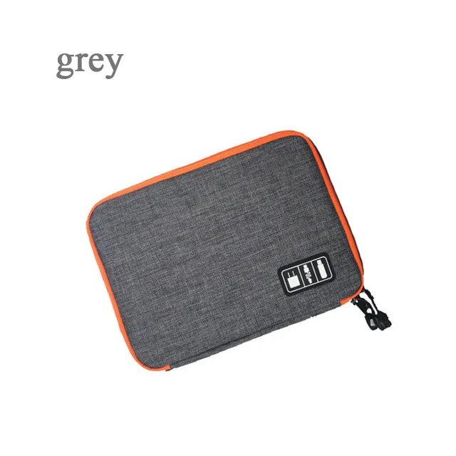 Gary Водонепроницаемый органайзер для Ipad, usb-кабель для передачи данных, провод для наушников, ручка, внешний аккумулятор, сумка для хранения в дороге, чехол для цифровых гаджетов - Цвет: Gary