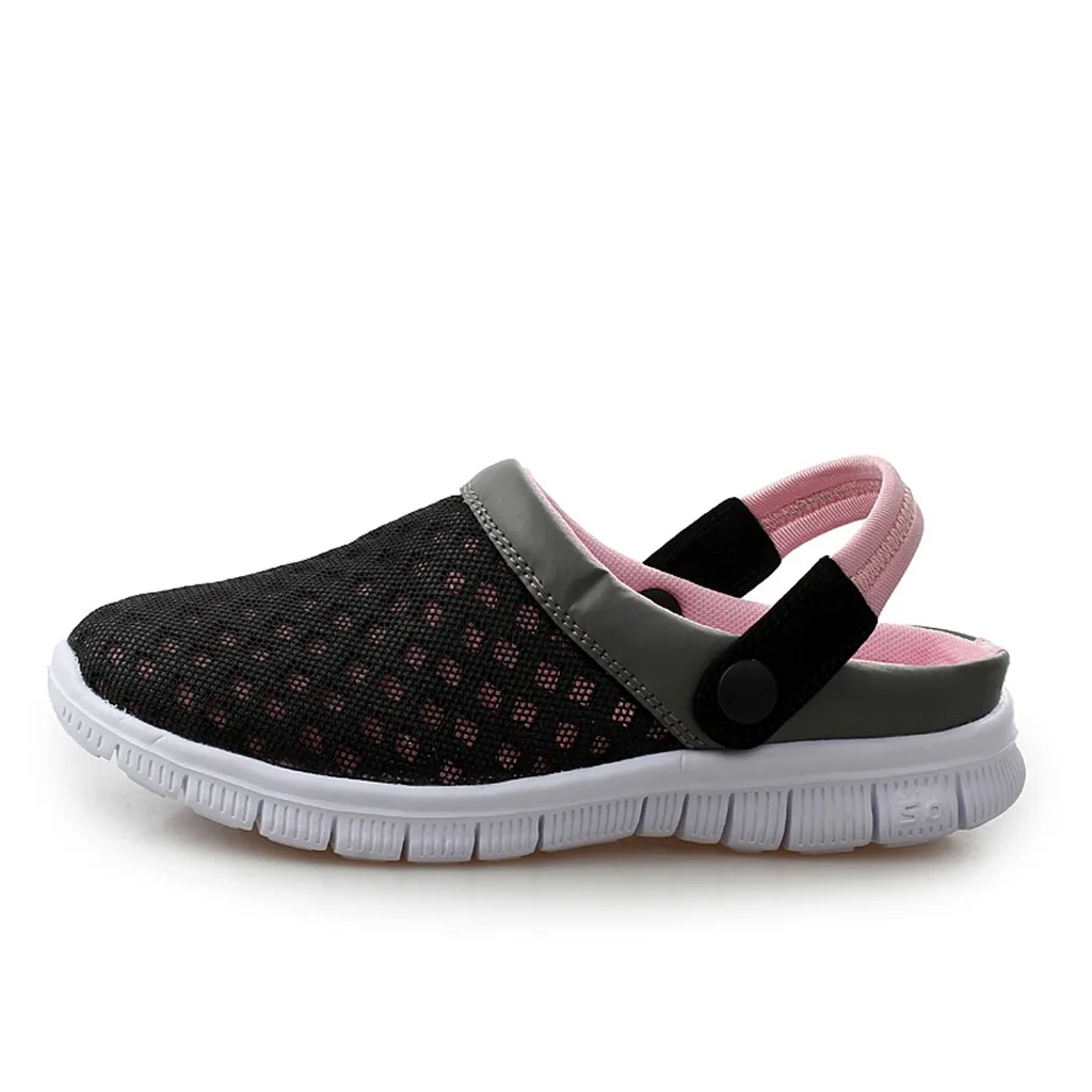 SAGACE Men Women Casual Shoes Couple Beach Sandal Mesh Breathable Flip Flops Shoes Shoes Sandles Sandals New Shoes Jul1