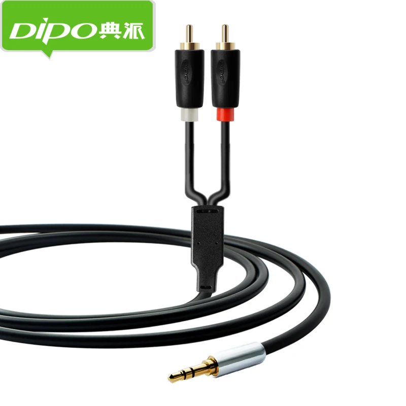 DIPO позолоченный 3 5 мм аудио разъем для премиум-2RCA 2 RCA jack кабель папа-папа 1 м 8 10 15 20 |