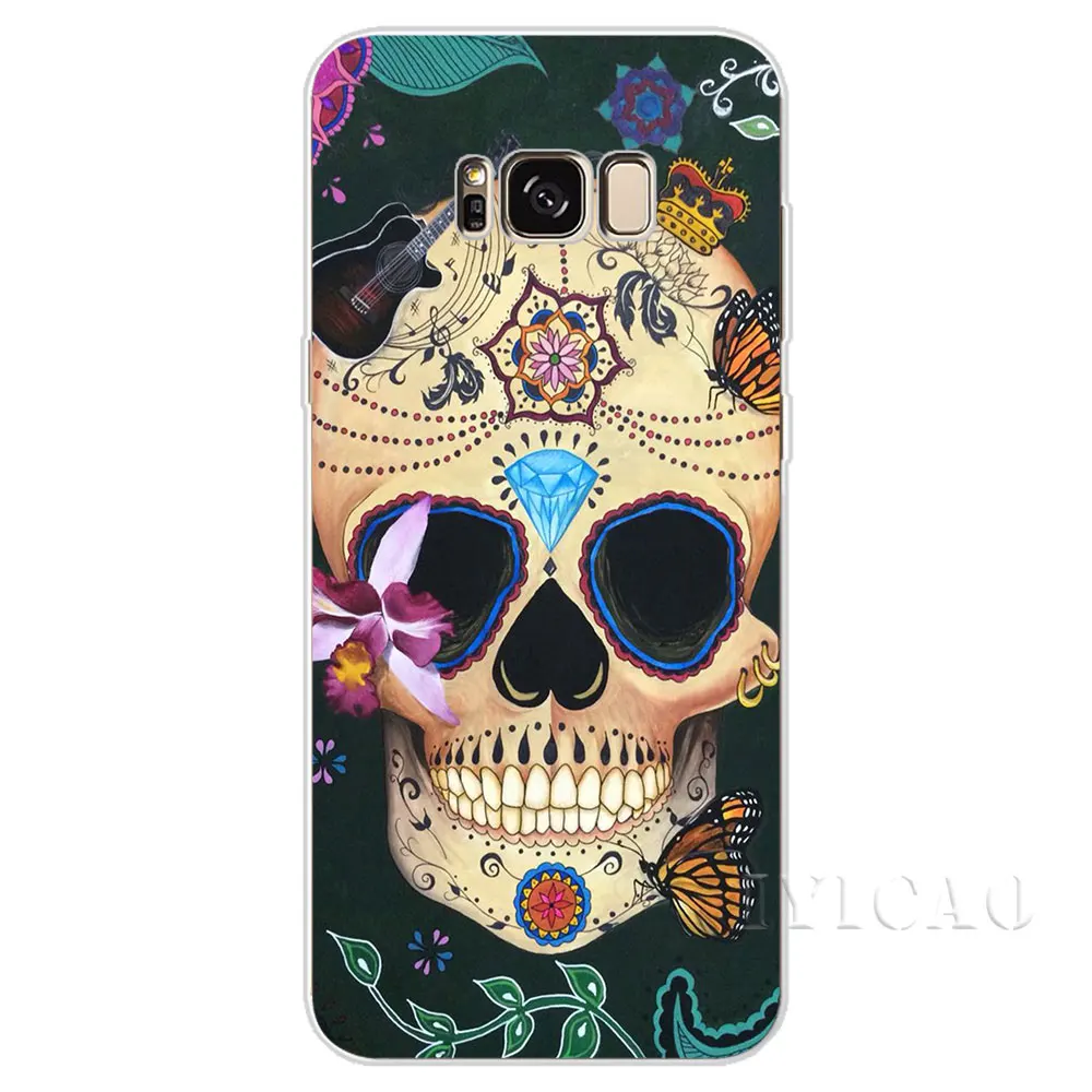 IYICAO мексиканский череп Девушка татуированные арт жесткий чехол для Samsung Galaxy A3 A5