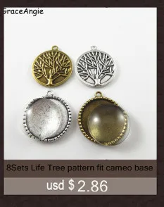 6 шт./упак. Jewelry Интимные аксессуары черный полые сплава Камея Установка кабошон лоток внутренний 40*30 мм Талисманы Цепочки и ожерелья Подвески 34157
