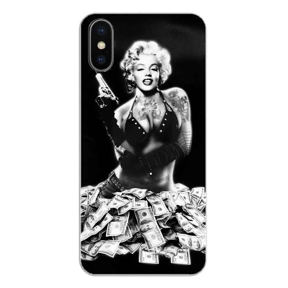 Прозрачные мягкие чехлы для LG G7 Q6 Q7 Q8 Q9 V30 X Power 2 3 OnePlus 3T 5T 6T marylin monroe tatooe |