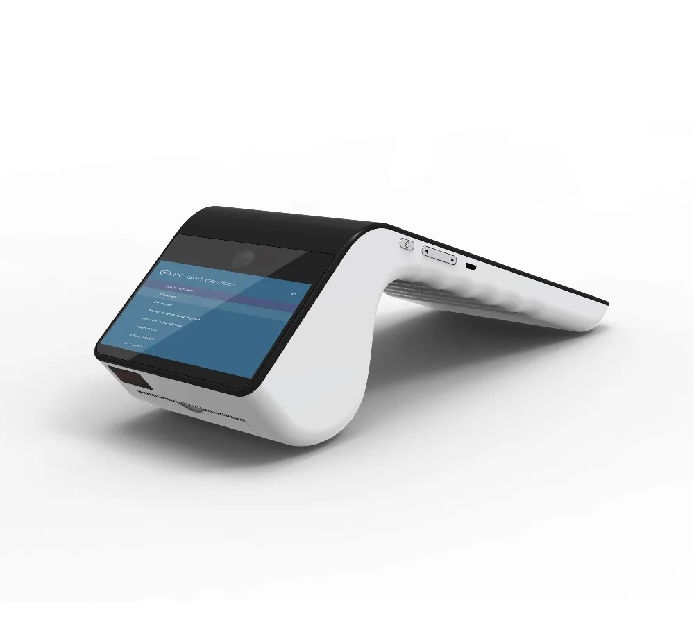 Мобильный android bluetooth 3g nfc wifi pos терминал оплаты PT7003 с принтером/сканером штрих