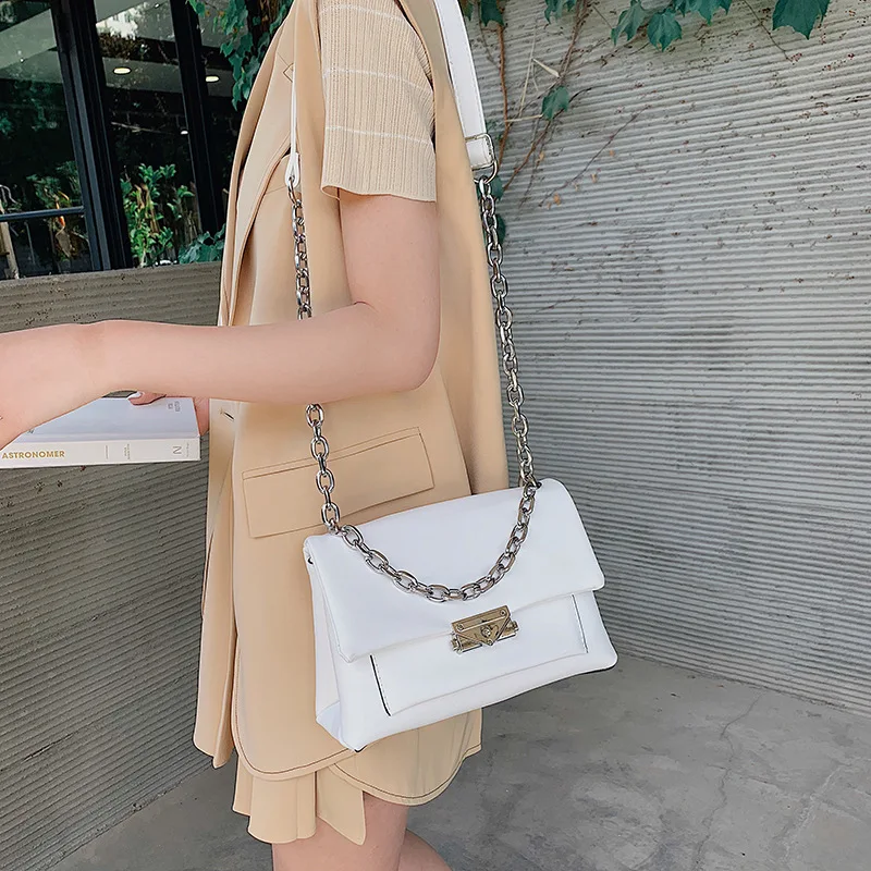 Новинка хит продаж кожаные сумки через плечо для женщин 2019 сумка с цепочкой