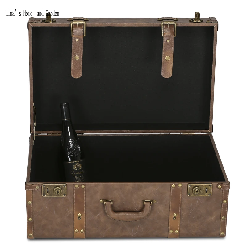 Старинный чемодан ручной работы антикварная коробка для багажника | Дом и сад