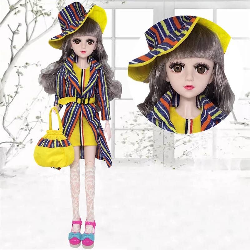 Новинка 60 см BJD куклы с одеждой 20 подвижных шарнирных голого тела модная одежда